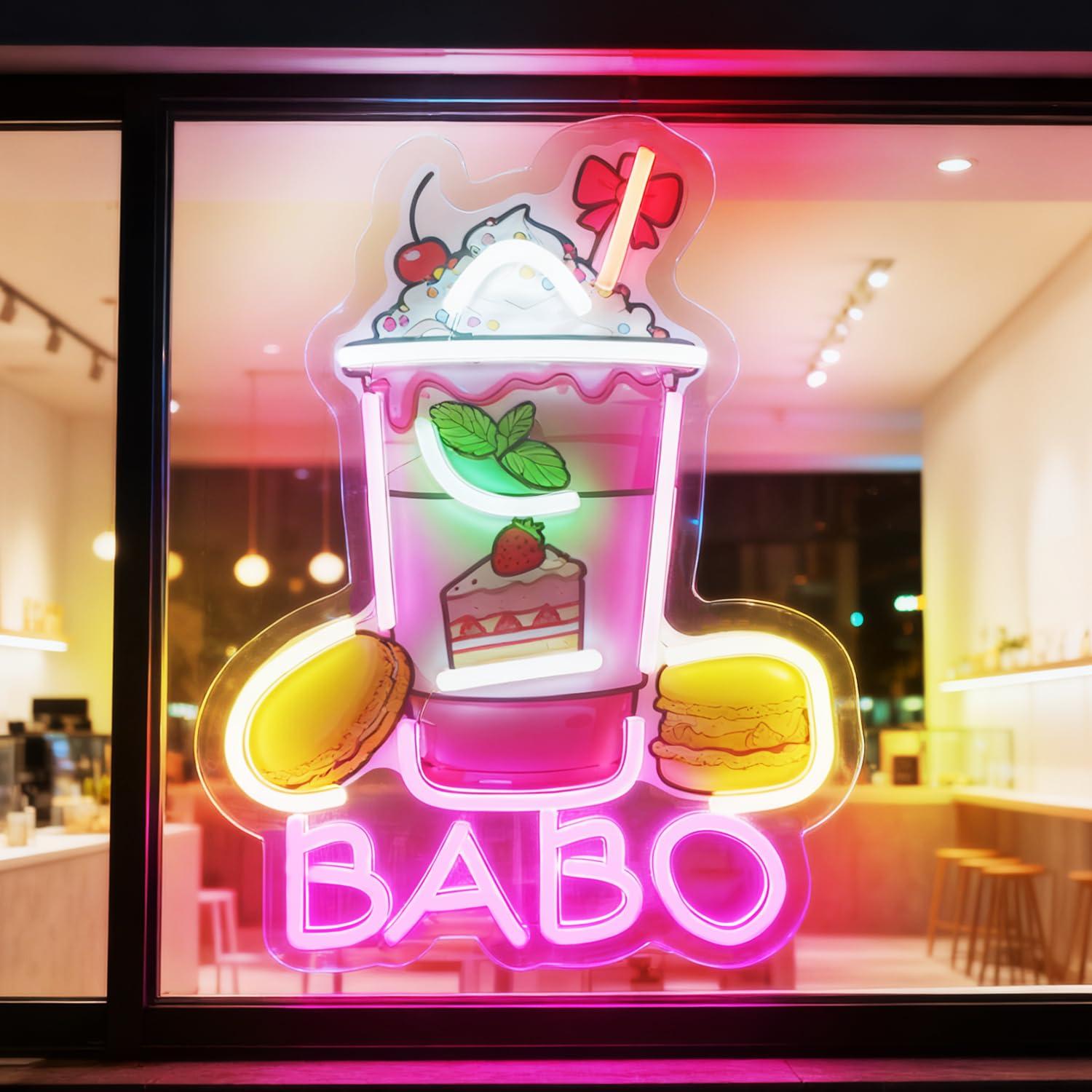 Neon Sign Party - Boba Neon Sign Light Up Bubble
