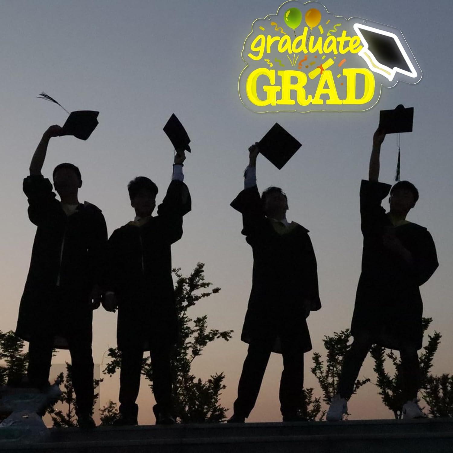 Graduate Grad Neon Sign USB Di - Neon Sign Party 评论和价格