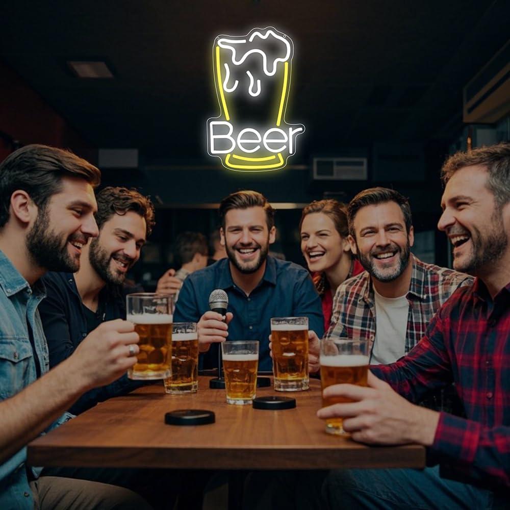 Beer Neon Sign USB Dimmable LE - Neon Sign Party 评论和价格