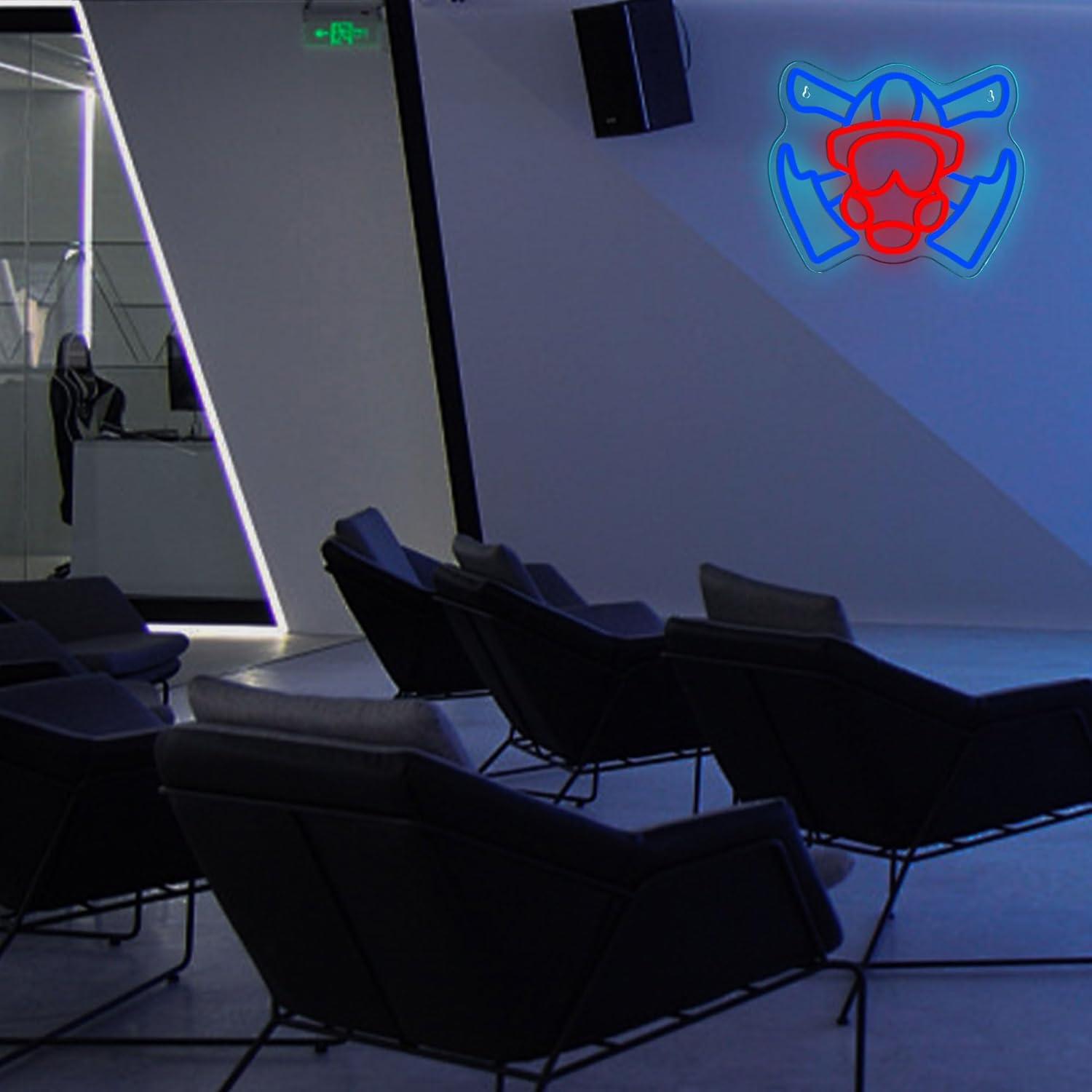 Firefighter Gas Mask Neon Sign - Neon Sign Party 评论和价格