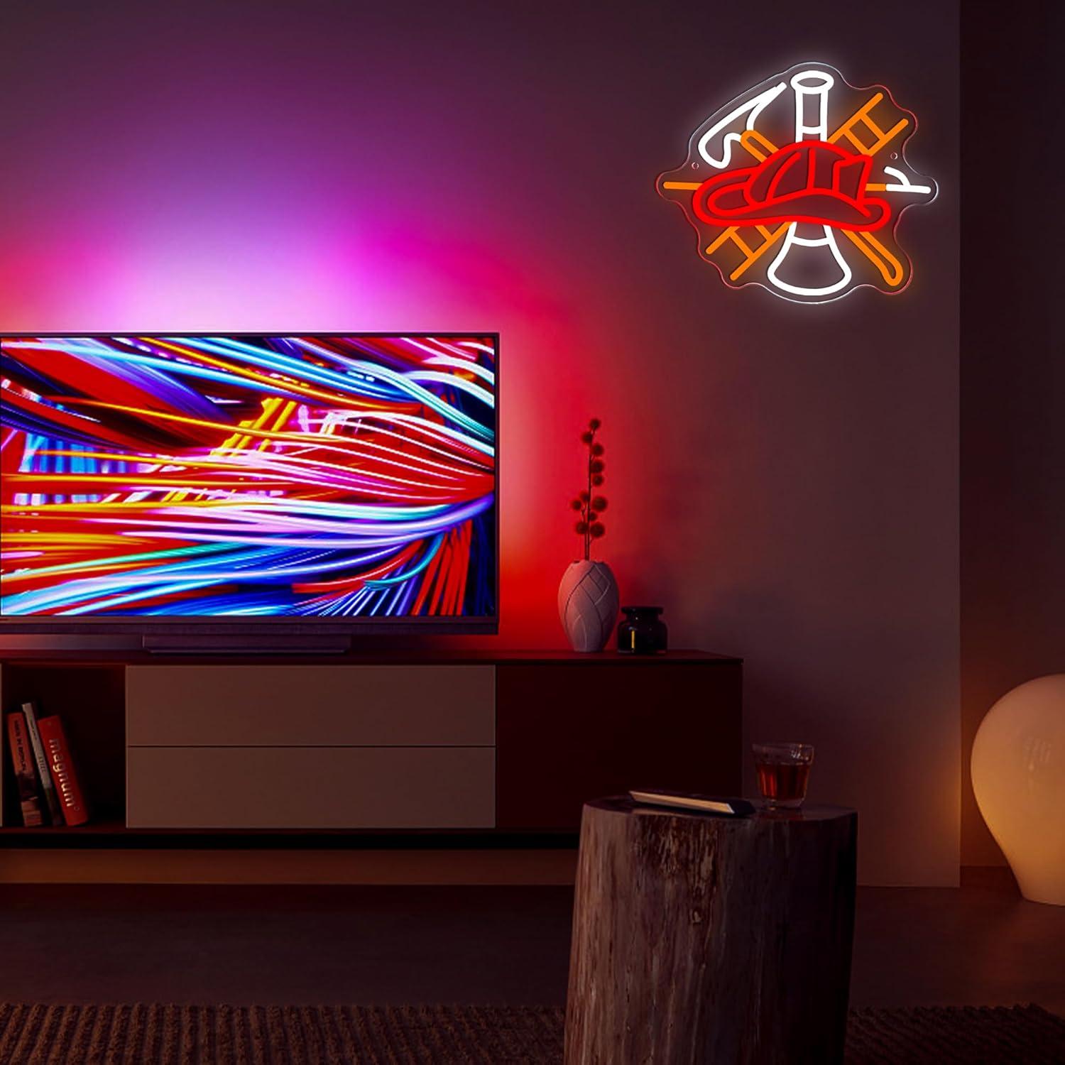 Firefighter Gas Mask Neon Sign - Neon Sign Party 评论和价格