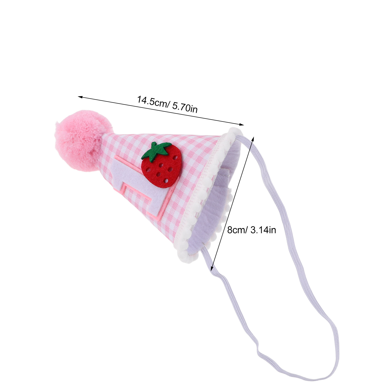 Strawberry First Birthday Hat  - Party Hat Cone 评论和价格