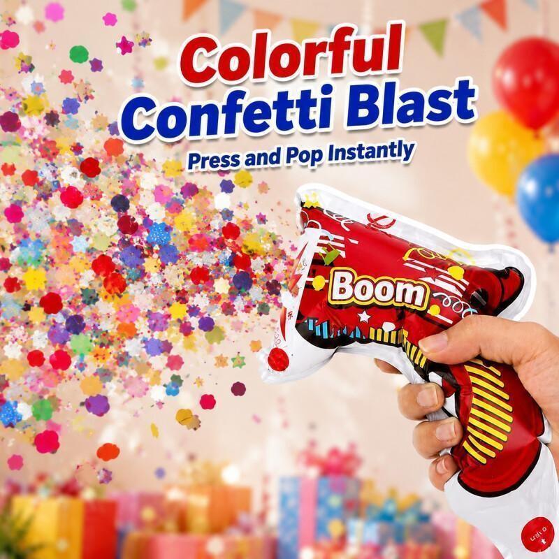 10PCS Party Popper Balloon Gun - Confetti Cannon Tube 评论和价格