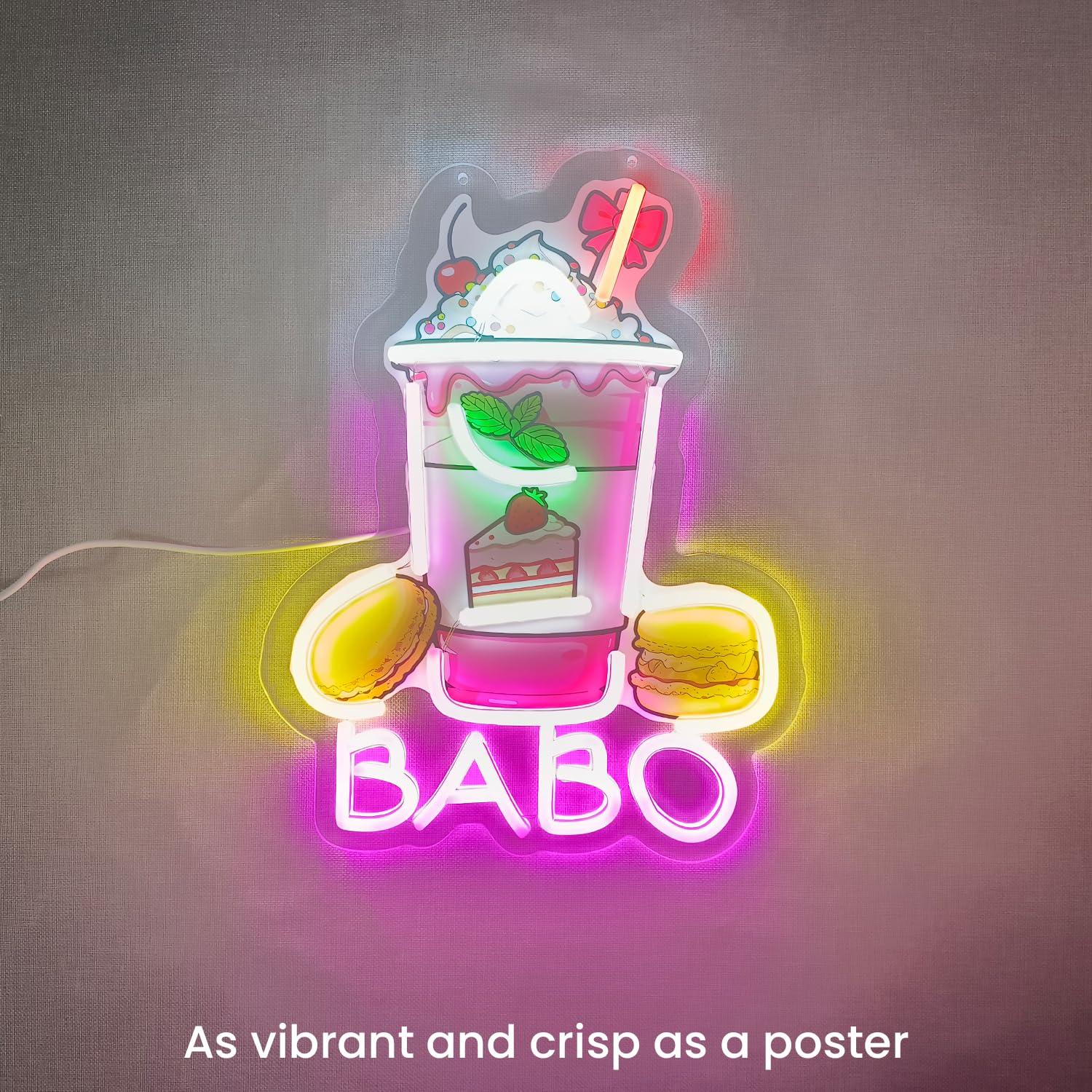 Boba Neon Sign Light Up Bubble - Neon Sign Party 评论和价格