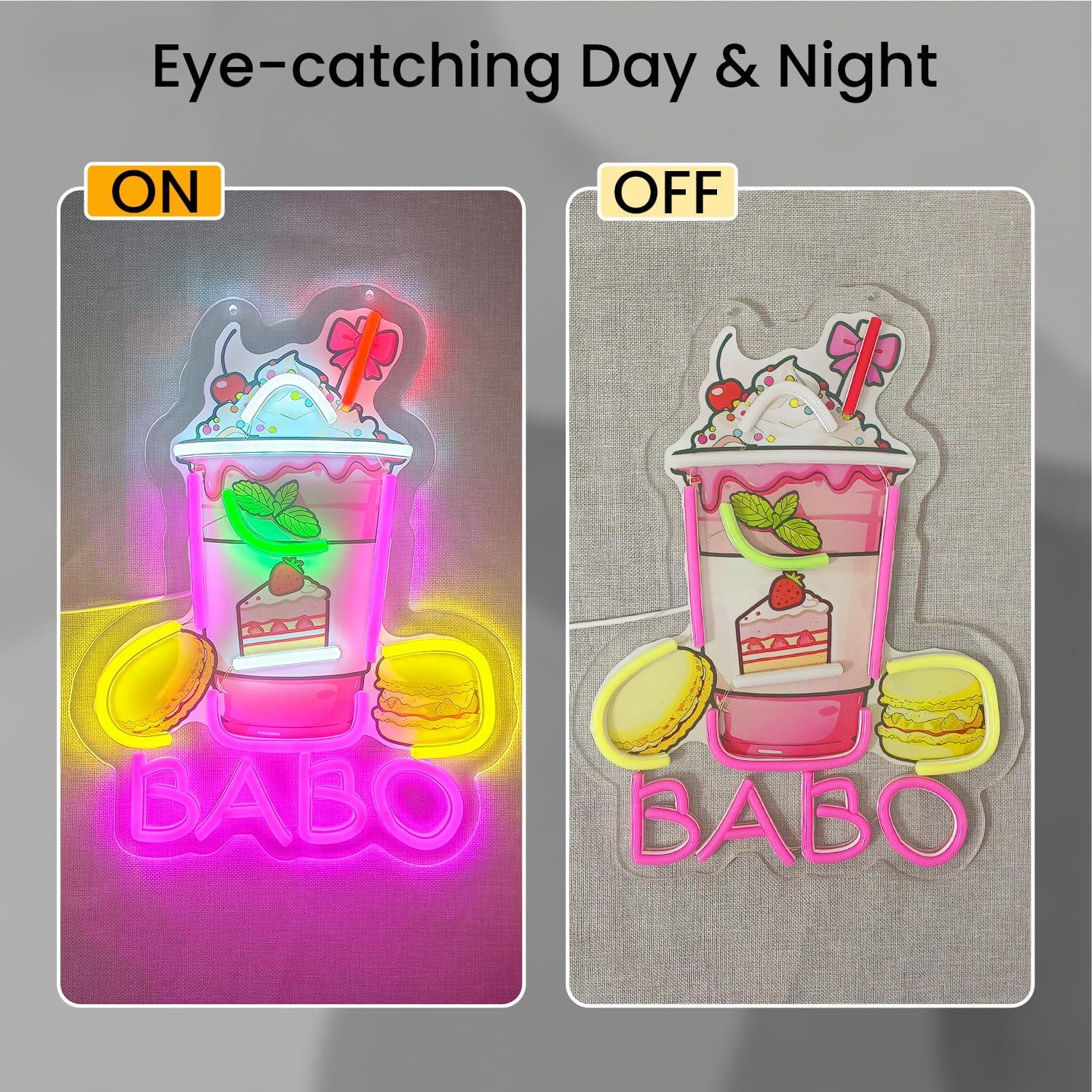 Boba Neon Sign Light Up Bubble - Neon Sign Party 评论和价格