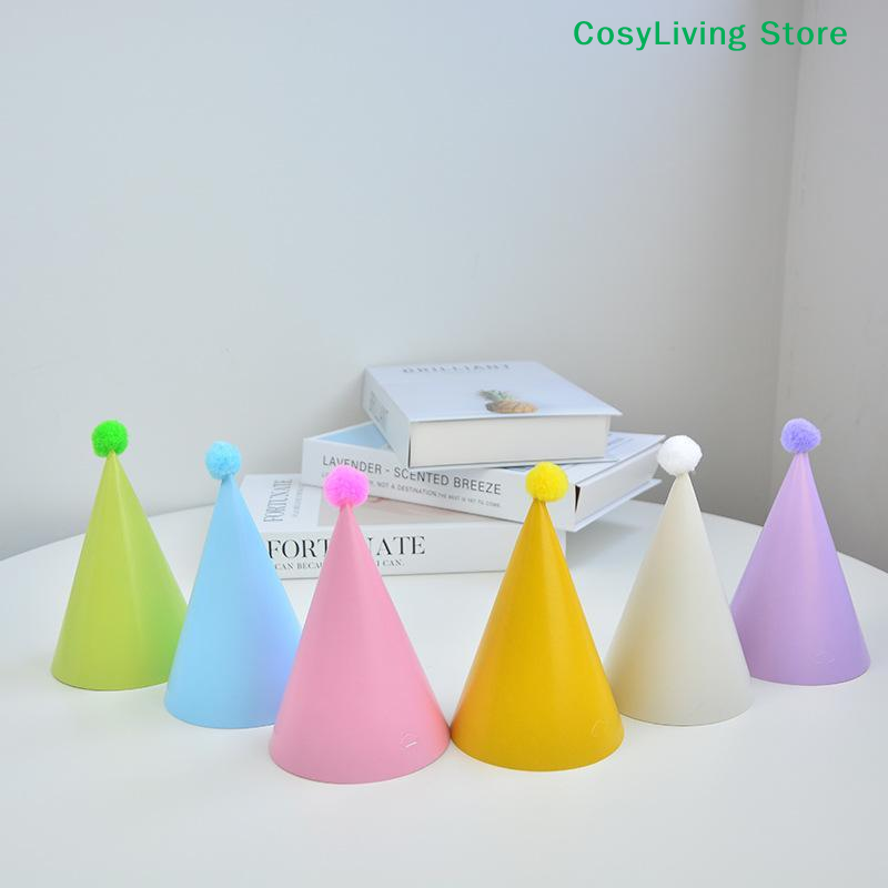 [CL]5/6/9/12Pcs Cone Birthday  - Party Hat Cone 评论和价格