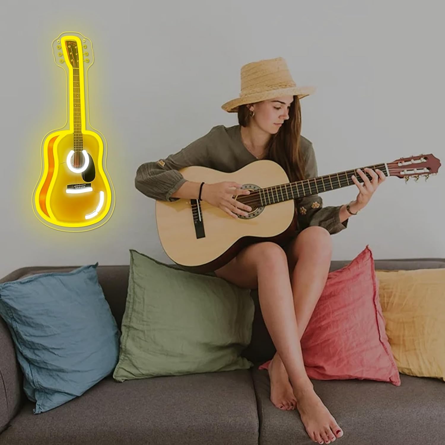 Acoustic Guitar LED Neon Sign  - Neon Sign Party 评论和价格