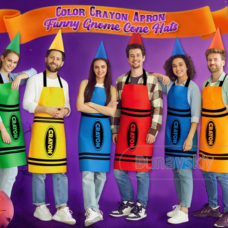 Adult Crayon Costume Hat & Mat - Party Hat Cone 评论和价格