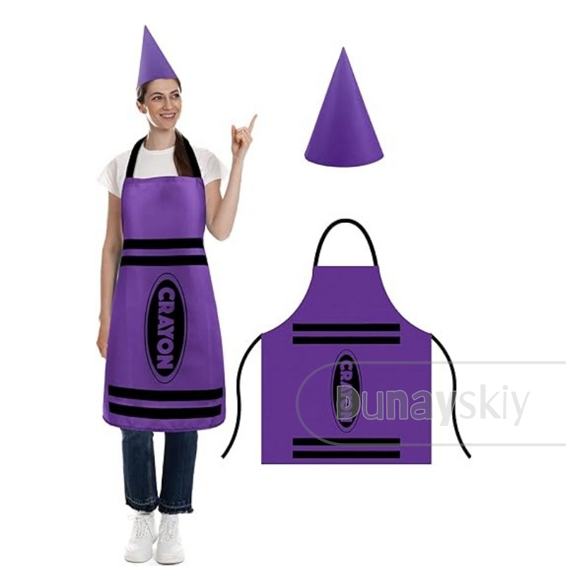 Adult Crayon Costume Hat & Mat - Party Hat Cone 评论和价格