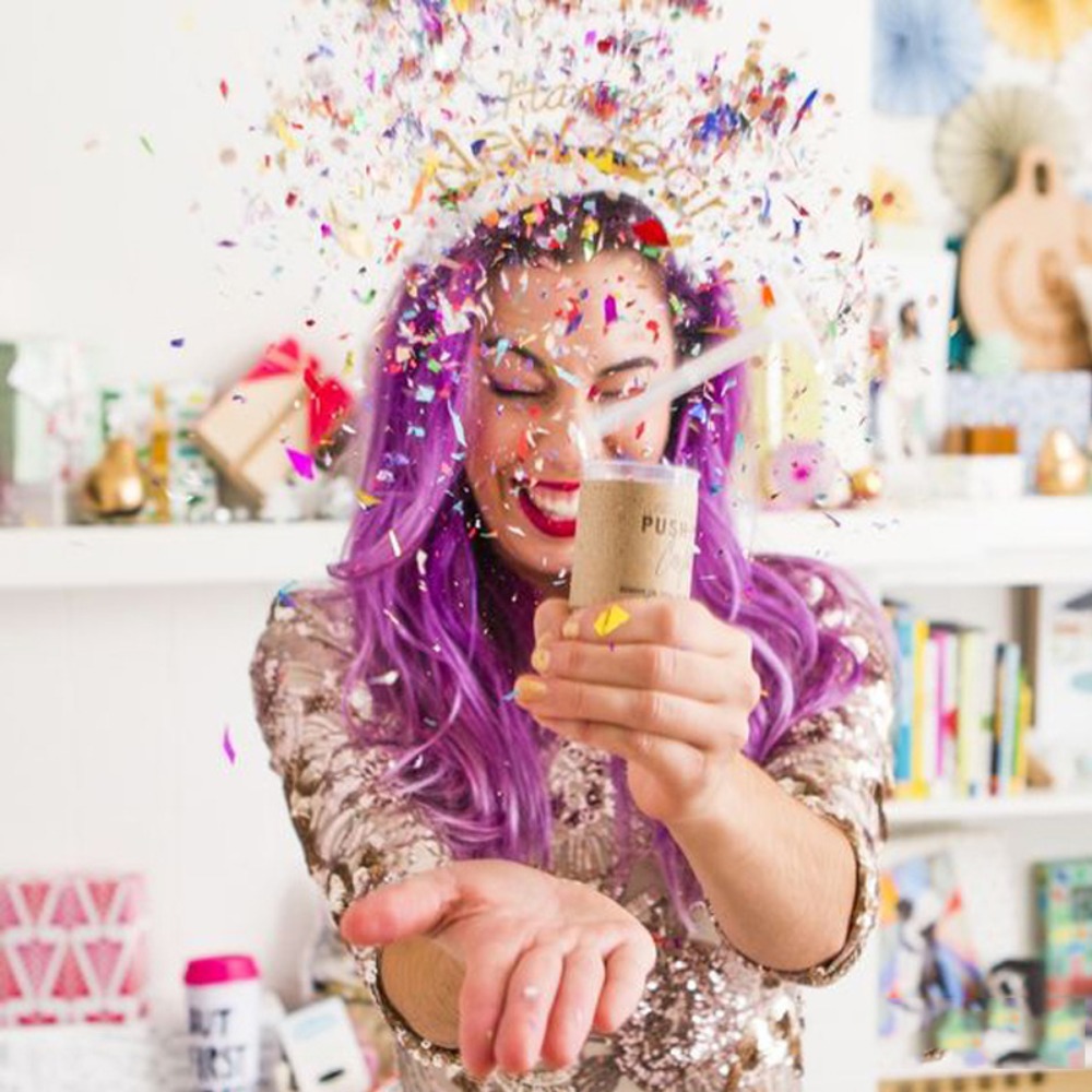 Colorful Pastel Bridal Shower  - Confetti Cannon Tube 评论和价格